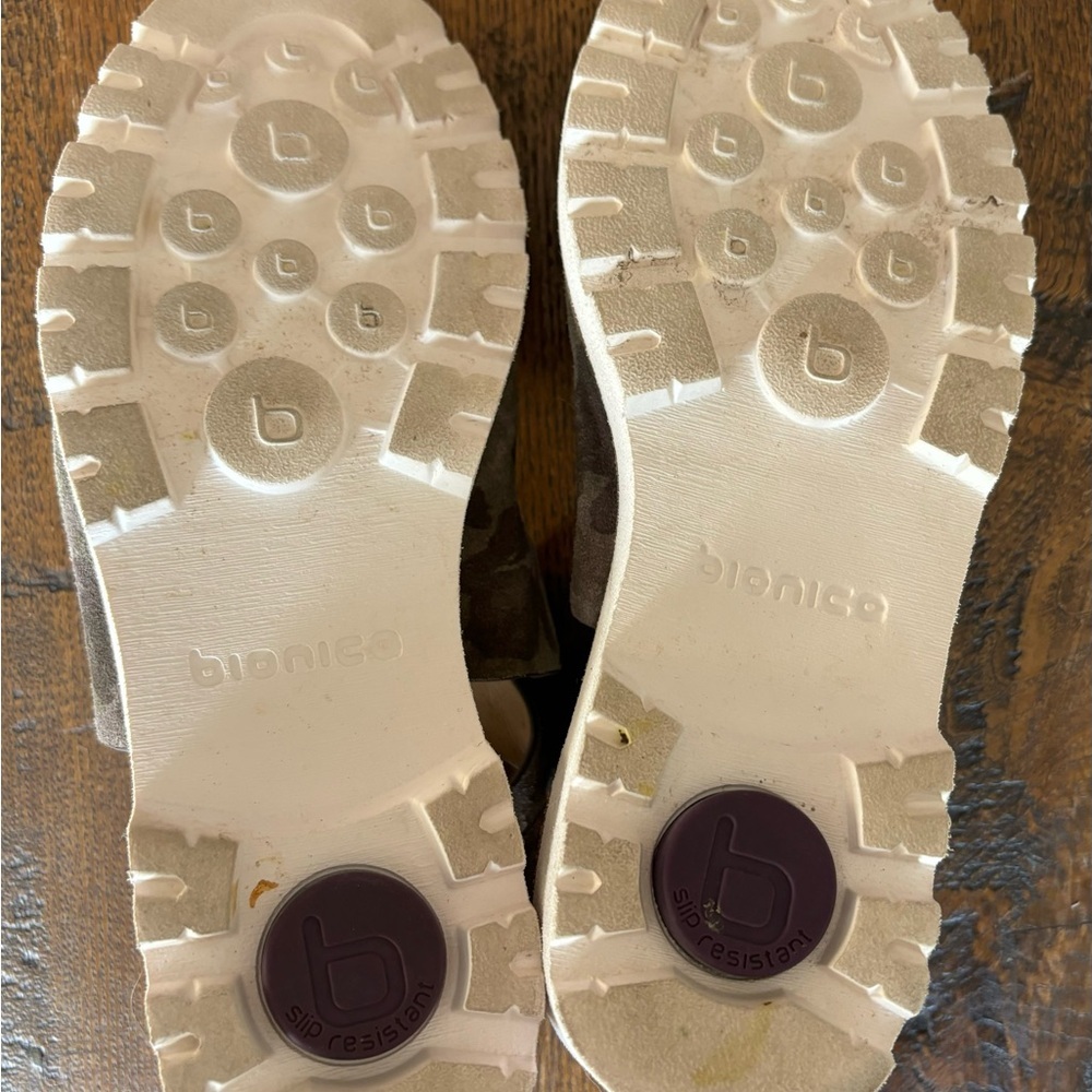 Bionica Women's Dania Sandal. Olive Camouflage Camo. Straps Back Zip. Size 9 - Picture 10 of 12